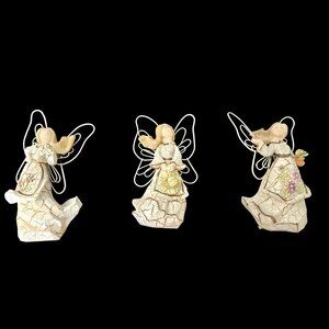 3 Piece Angel Figurines, Excellent Condition